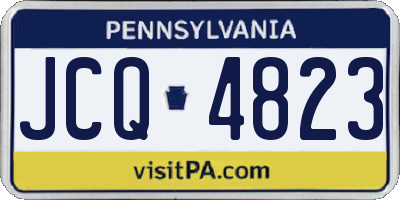 PA license plate JCQ4823