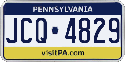PA license plate JCQ4829