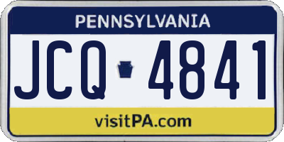 PA license plate JCQ4841