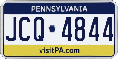 PA license plate JCQ4844