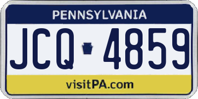 PA license plate JCQ4859
