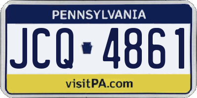 PA license plate JCQ4861