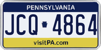 PA license plate JCQ4864