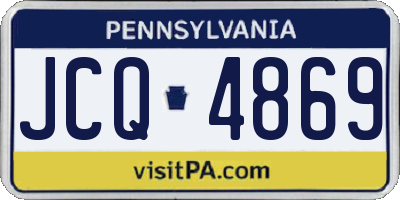 PA license plate JCQ4869