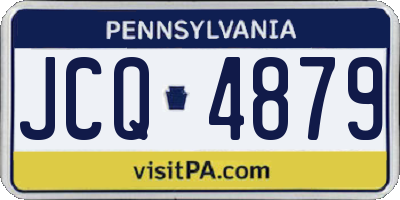 PA license plate JCQ4879