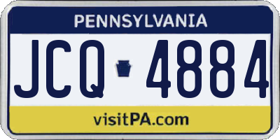 PA license plate JCQ4884