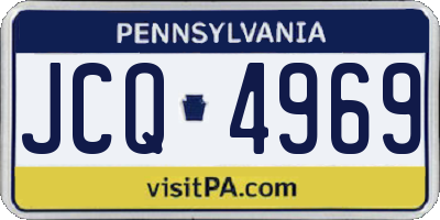 PA license plate JCQ4969