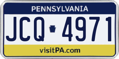 PA license plate JCQ4971