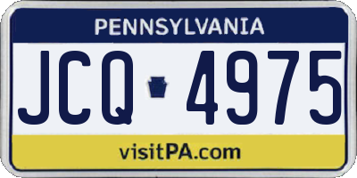 PA license plate JCQ4975