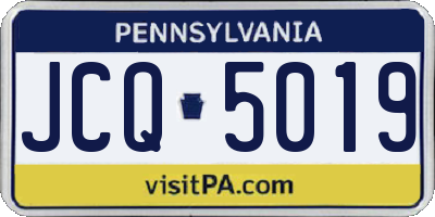 PA license plate JCQ5019