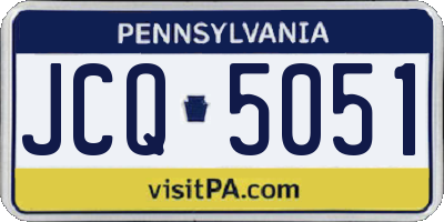PA license plate JCQ5051