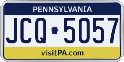 PA license plate JCQ5057