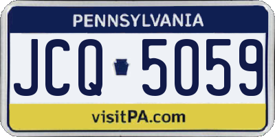 PA license plate JCQ5059