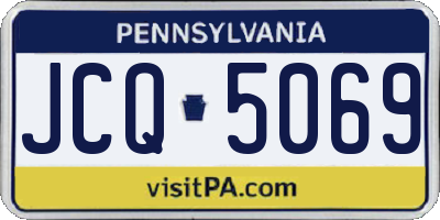 PA license plate JCQ5069