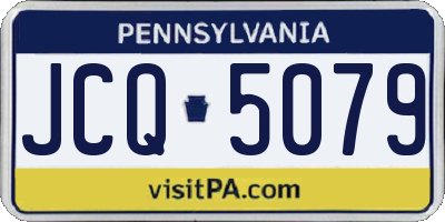 PA license plate JCQ5079