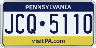 PA license plate JCQ5110