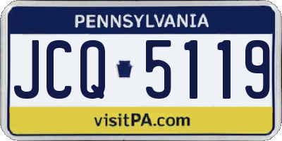 PA license plate JCQ5119
