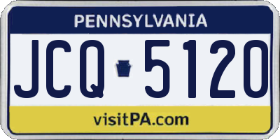 PA license plate JCQ5120