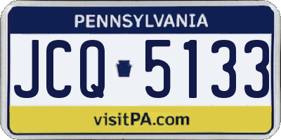 PA license plate JCQ5133