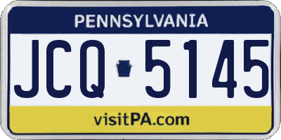 PA license plate JCQ5145