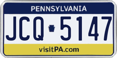 PA license plate JCQ5147