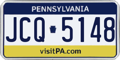 PA license plate JCQ5148