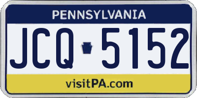 PA license plate JCQ5152