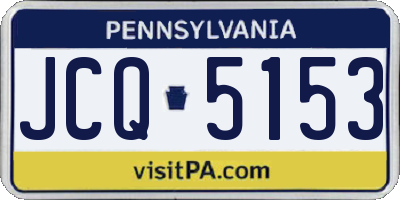 PA license plate JCQ5153