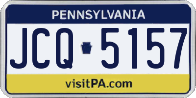 PA license plate JCQ5157