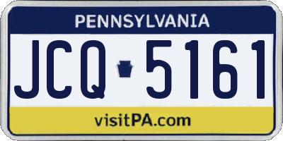 PA license plate JCQ5161