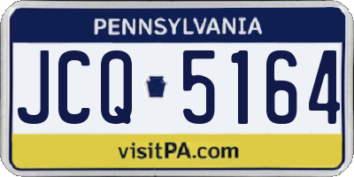 PA license plate JCQ5164