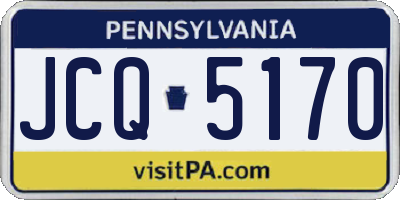 PA license plate JCQ5170