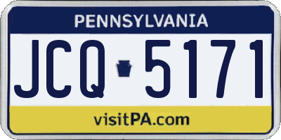PA license plate JCQ5171