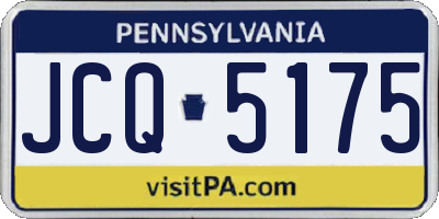 PA license plate JCQ5175