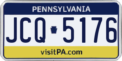 PA license plate JCQ5176