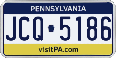PA license plate JCQ5186