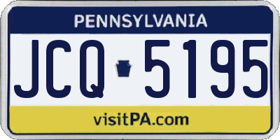 PA license plate JCQ5195