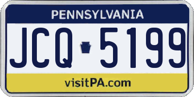PA license plate JCQ5199