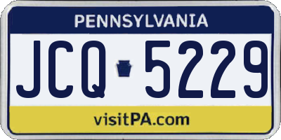 PA license plate JCQ5229