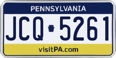 PA license plate JCQ5261