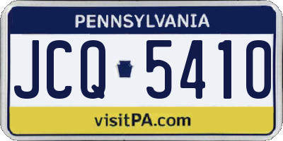 PA license plate JCQ5410