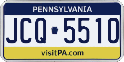 PA license plate JCQ5510