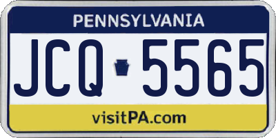 PA license plate JCQ5565
