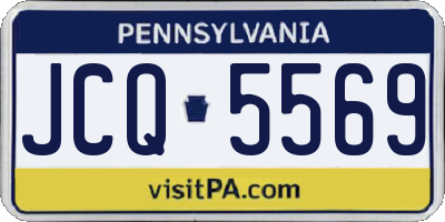 PA license plate JCQ5569