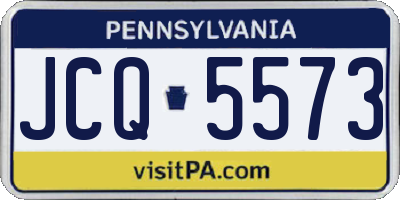 PA license plate JCQ5573