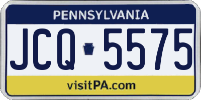 PA license plate JCQ5575