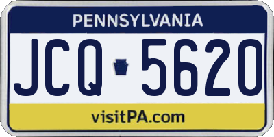 PA license plate JCQ5620