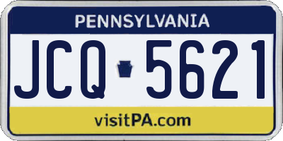 PA license plate JCQ5621
