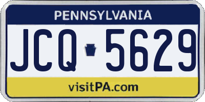 PA license plate JCQ5629