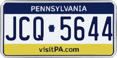 PA license plate JCQ5644